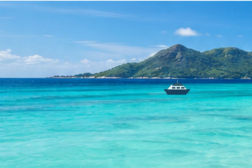 Szybki prom między wyspami Mahé i Praslin