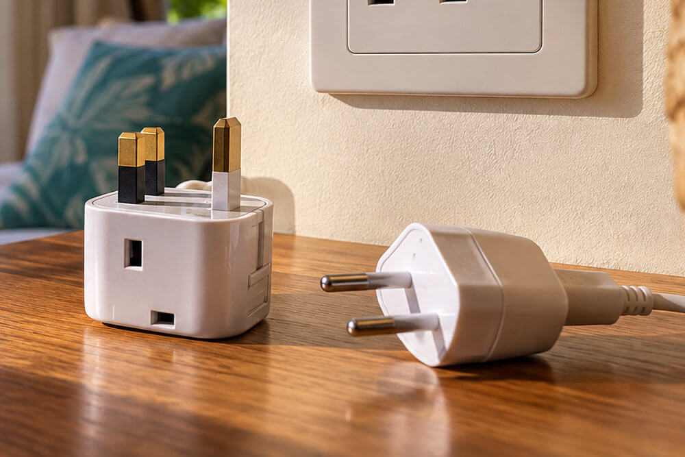 Adapter podróżny do brytyjskiego gniazdka i polska wtyczka